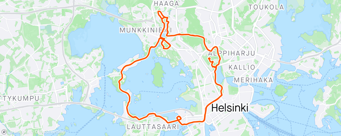 Map of the activity, Helsinki City Double (HCRD)