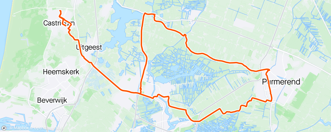 Map of the activity, Rondje Purmerend