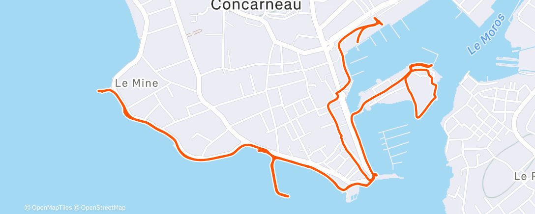 Карта физической активности (Concarneau)