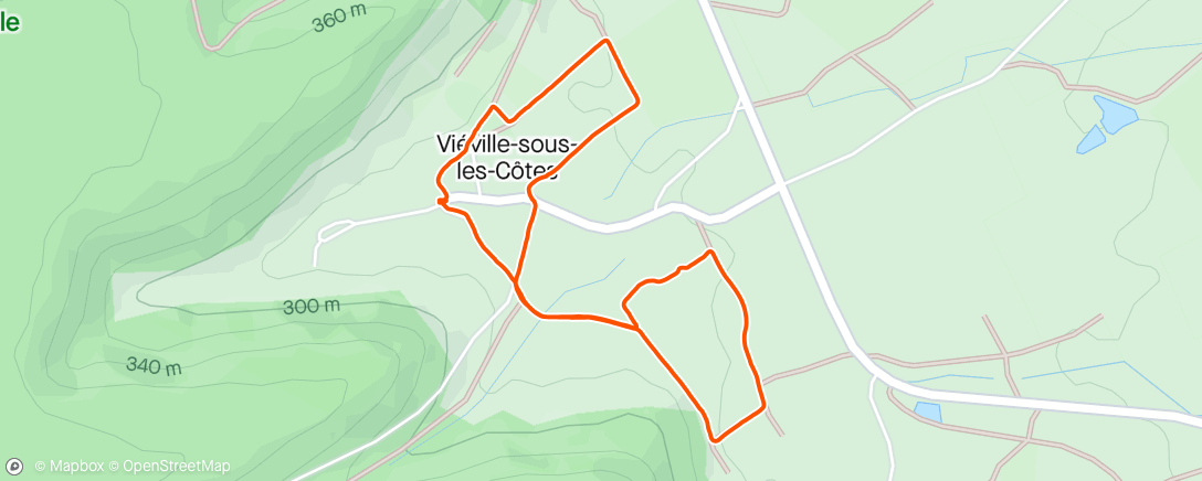 Map of the activity, Canicross 😎🏃🏽‍♂️🌲🌤️🇷🇪🍇