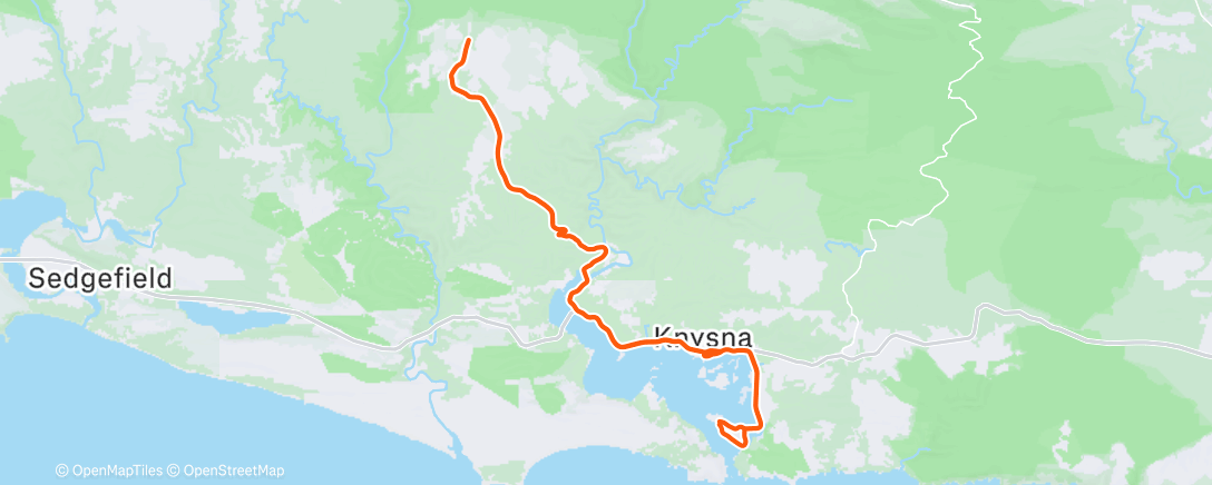 Map of the activity, Morning Ride