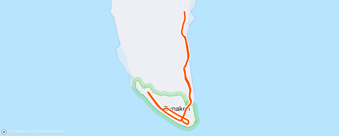 Map of the activity, Morning Run