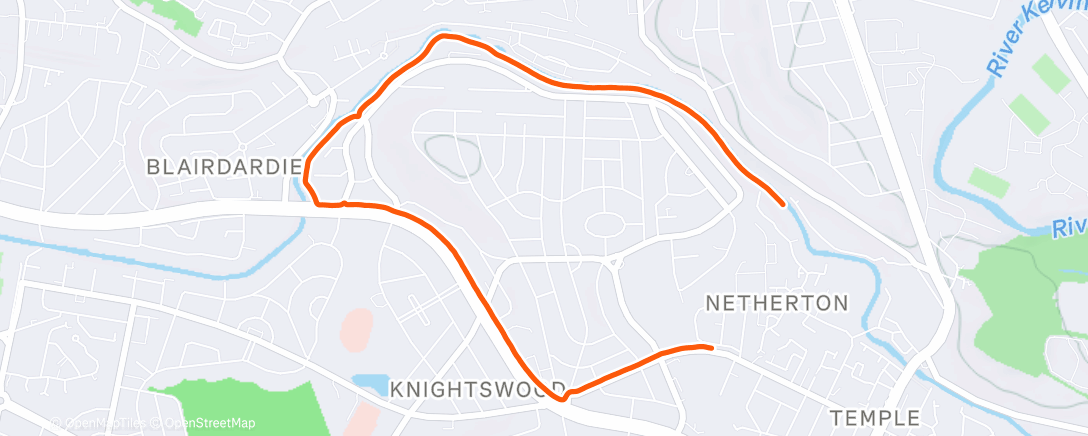 Map of the activity, Morning Run