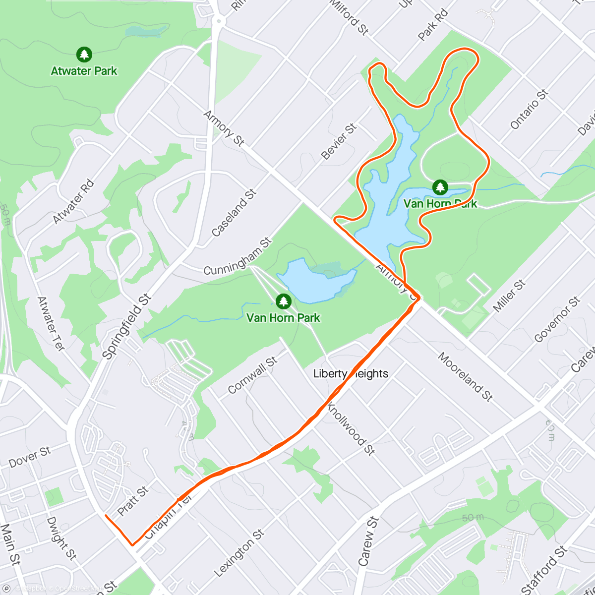 Carte de l'activité Morning Run