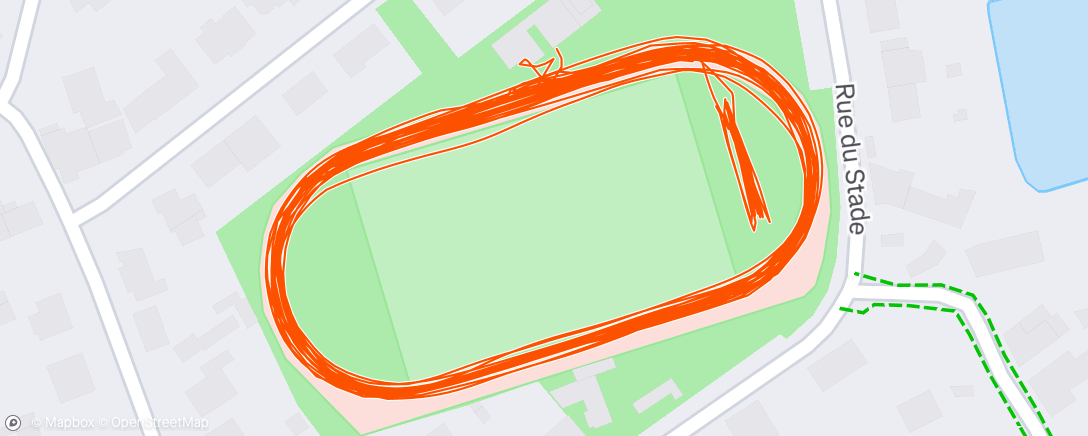 Map of the activity, Entraînement pré cross