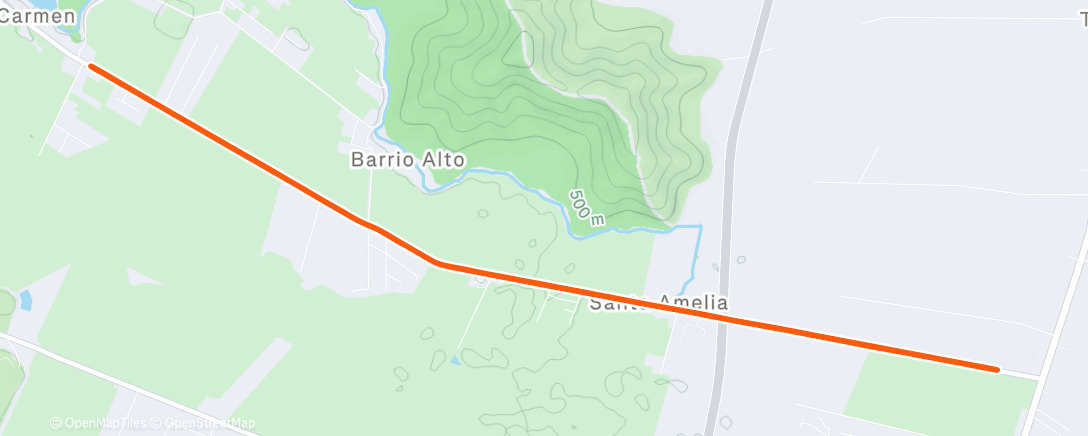 Map of the activity, Morning Ride