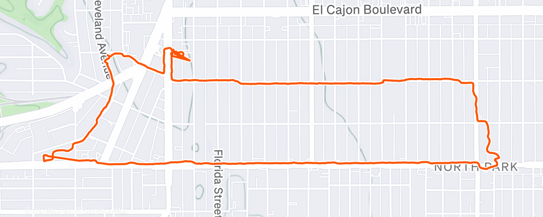 Map of the activity, Afternoon Walk