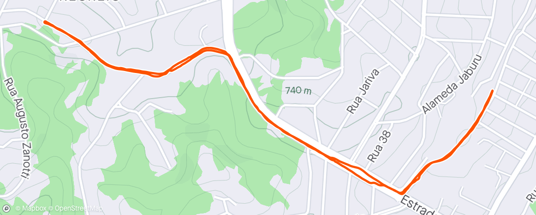 Map of the activity, Treino 5k - 02 / Abril / 2024