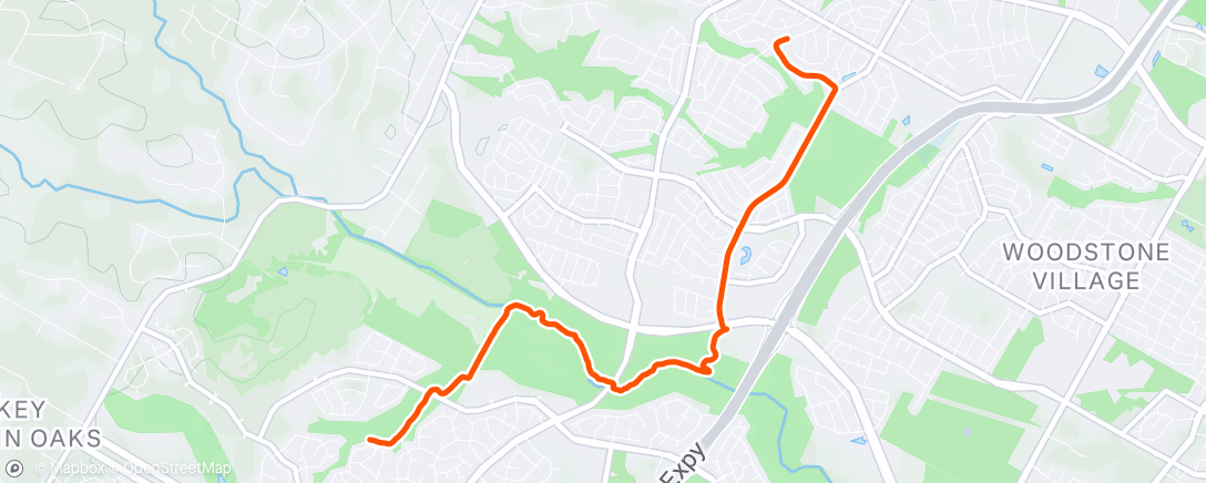 Map of the activity, Morning Mountain Bike Ride