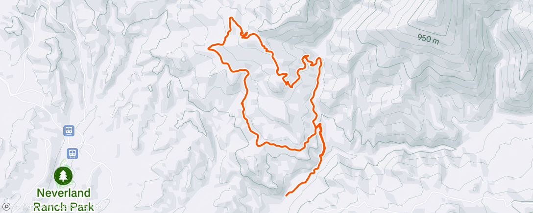 Map of the activity, Morning Hike