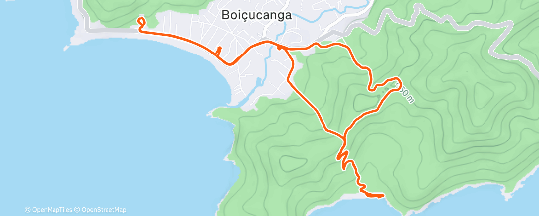 Карта физической активности (Trilha - Praia Brava #2)