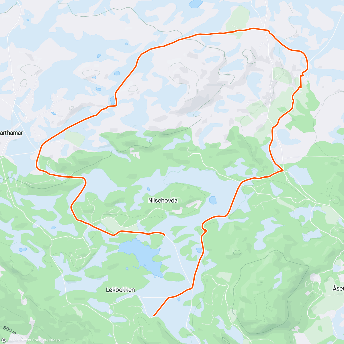 Mappa dell'attività Nydelig påskedag med Ruby i strikk