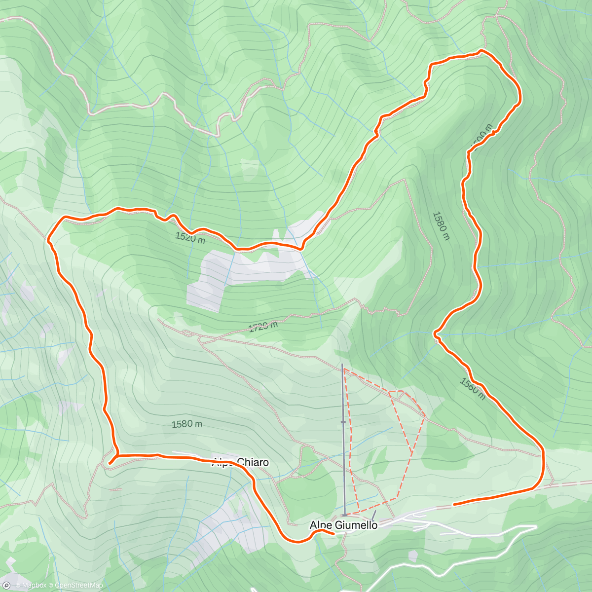 Mappa dell'attività Comer See: Monte Croce di Muggia umrundet