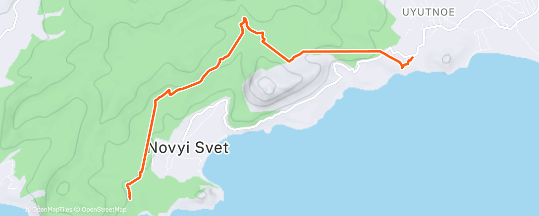 Карта физической активности (Lunch Trail Run)