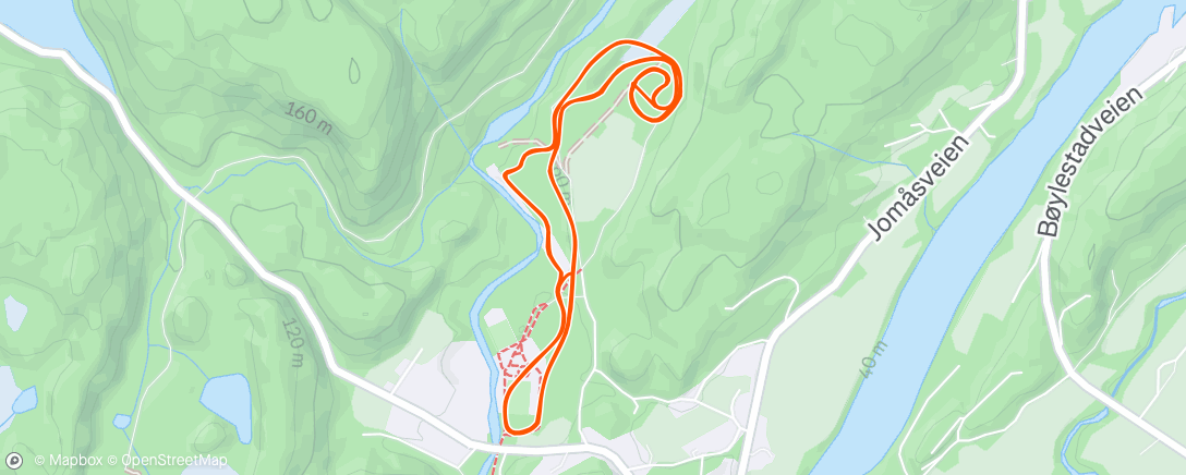 Map of the activity, Rulleski Mjølhus