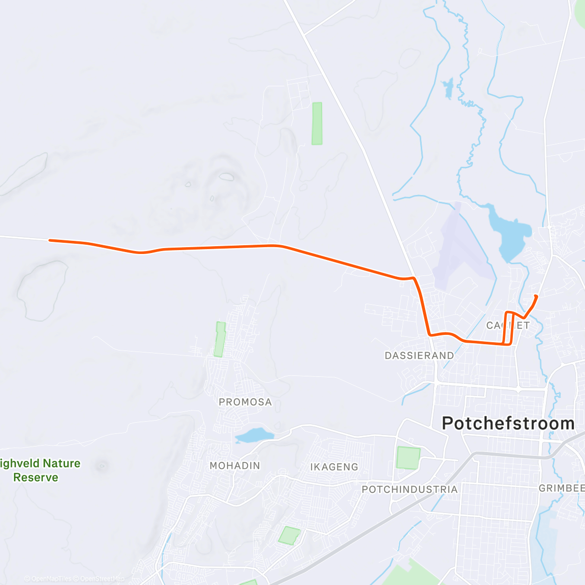 Map of the activity, Afternoon Ride