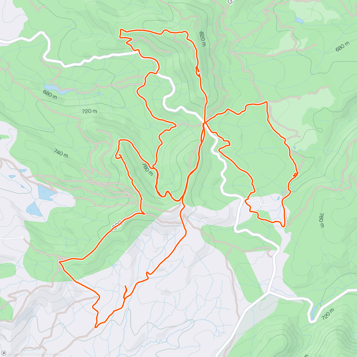 Map of the activity, Bikepark La mansa