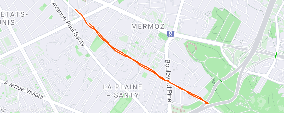 Map of the activity, Lyon / Bron, Parc De Parilly