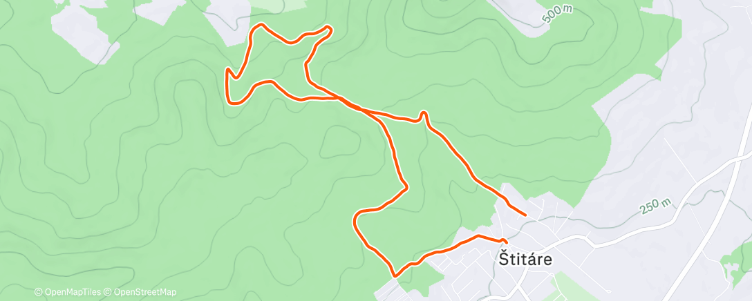 Карта физической активности (Afternoon Trail Run)