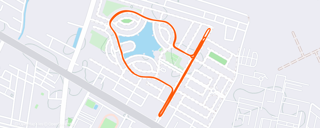 Карта физической активности (Evening Run)