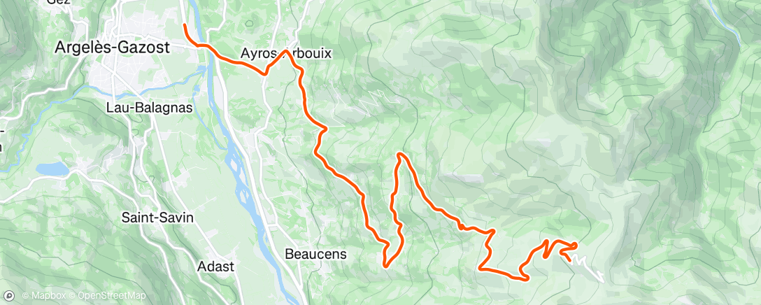 Map of the activity, Back to the bus