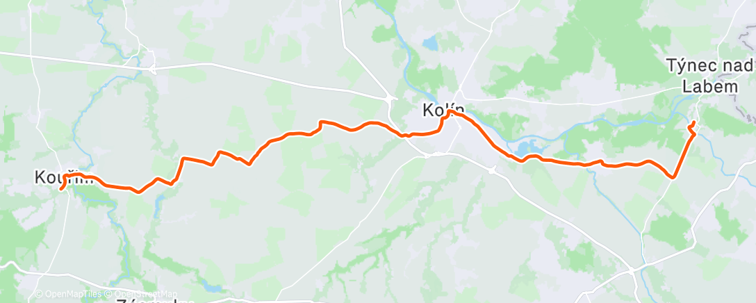 Map of the activity, Morning Ride