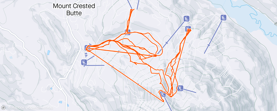 Map of the activity, CB closing day with my family of snowboarders (and me on skis) (42)