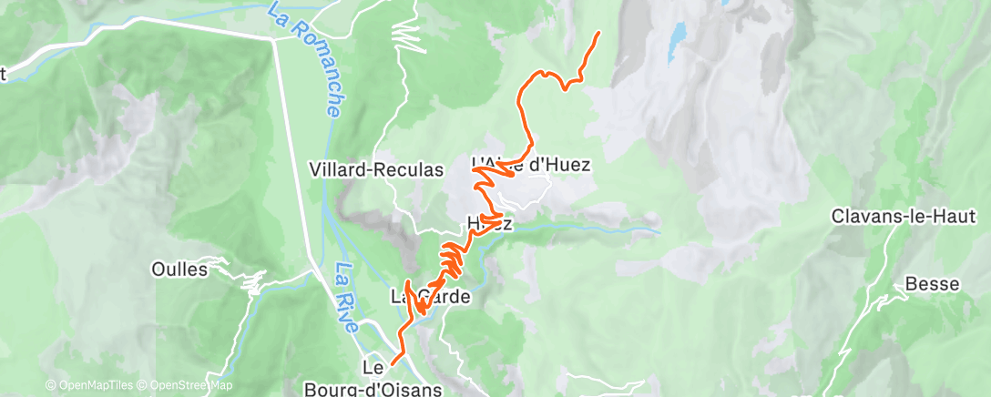 Карта физической активности (ROUVY - L’Alpe d’Huez | France)
