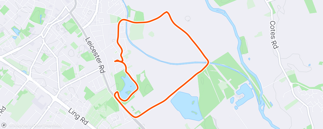 Map of the activity, Late Night = Late Morning Run