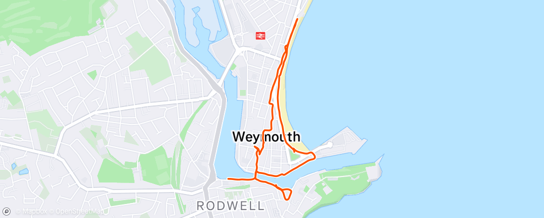 Map of the activity, Morning Walk