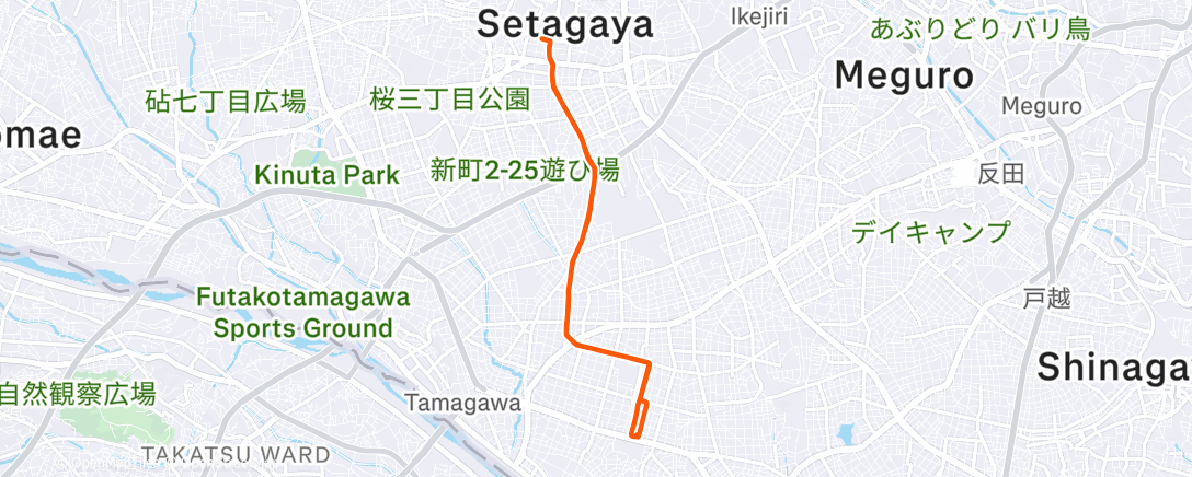 Map of the activity, 朝のライド