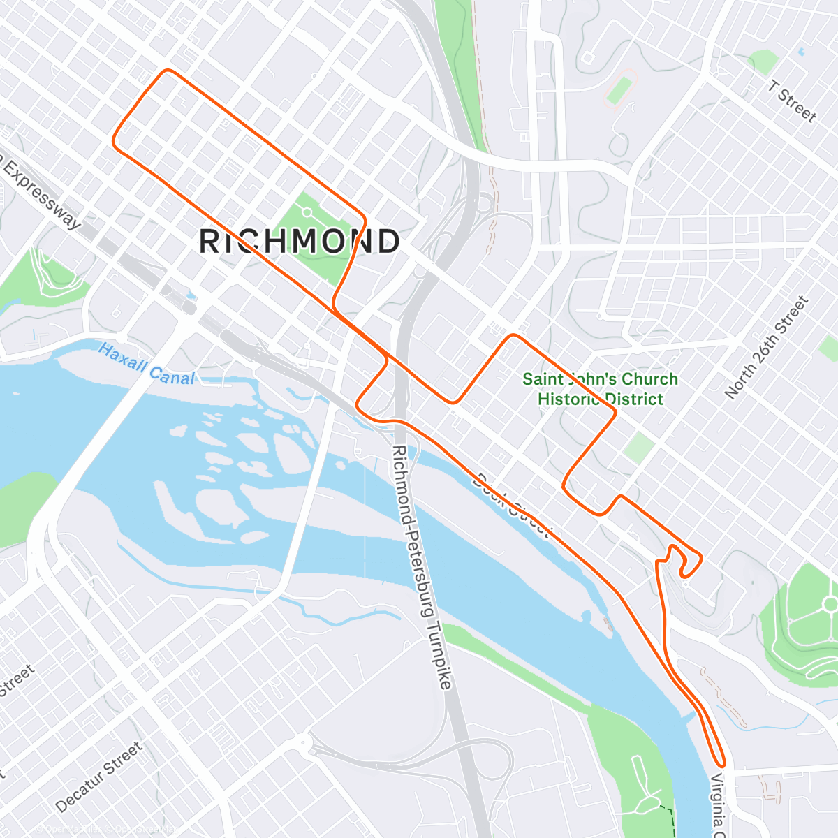 Map of the activity, Athletica | Short HIIT 30"/30" interval ride