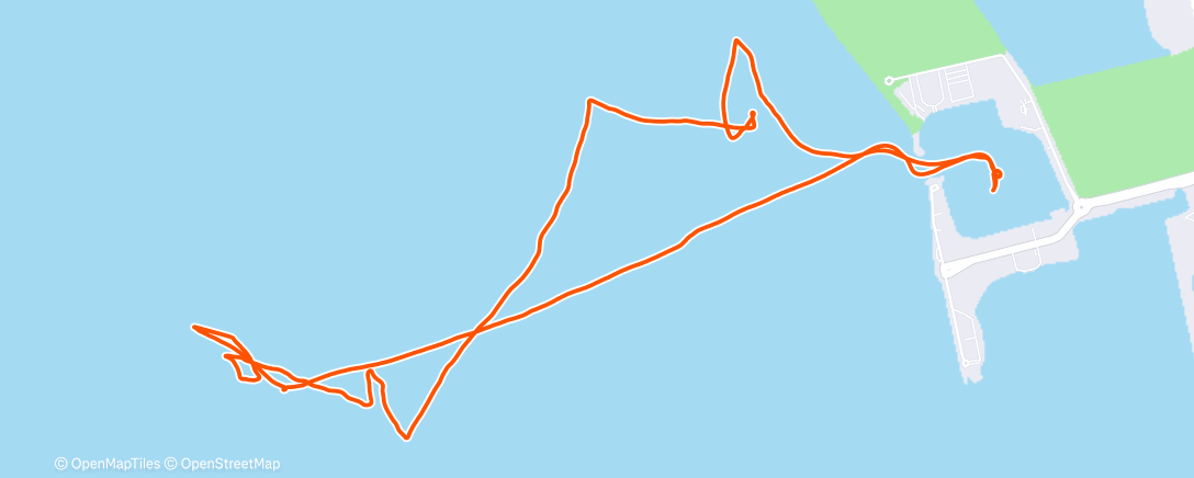 Map of the activity, Berkeley Chowder Race