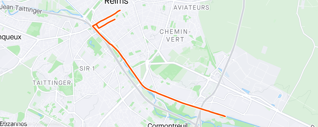 Map of the activity, Comme un mardi 💨🏃😅