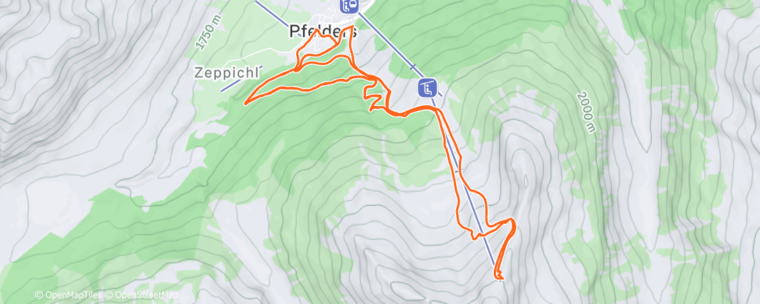 Map of the activity, Portando Franci a pellare 😁👌🏻🎿