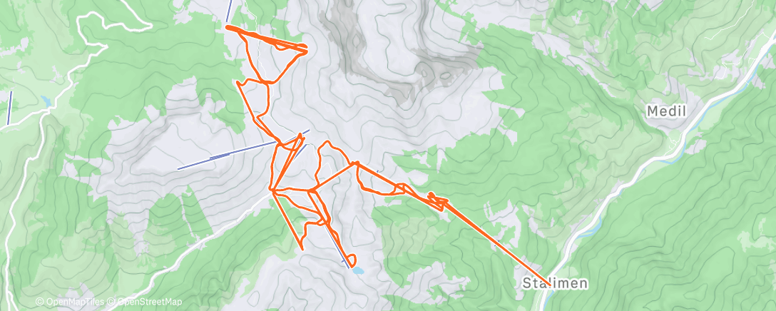 Карта физической активности (Morning Alpine Ski)