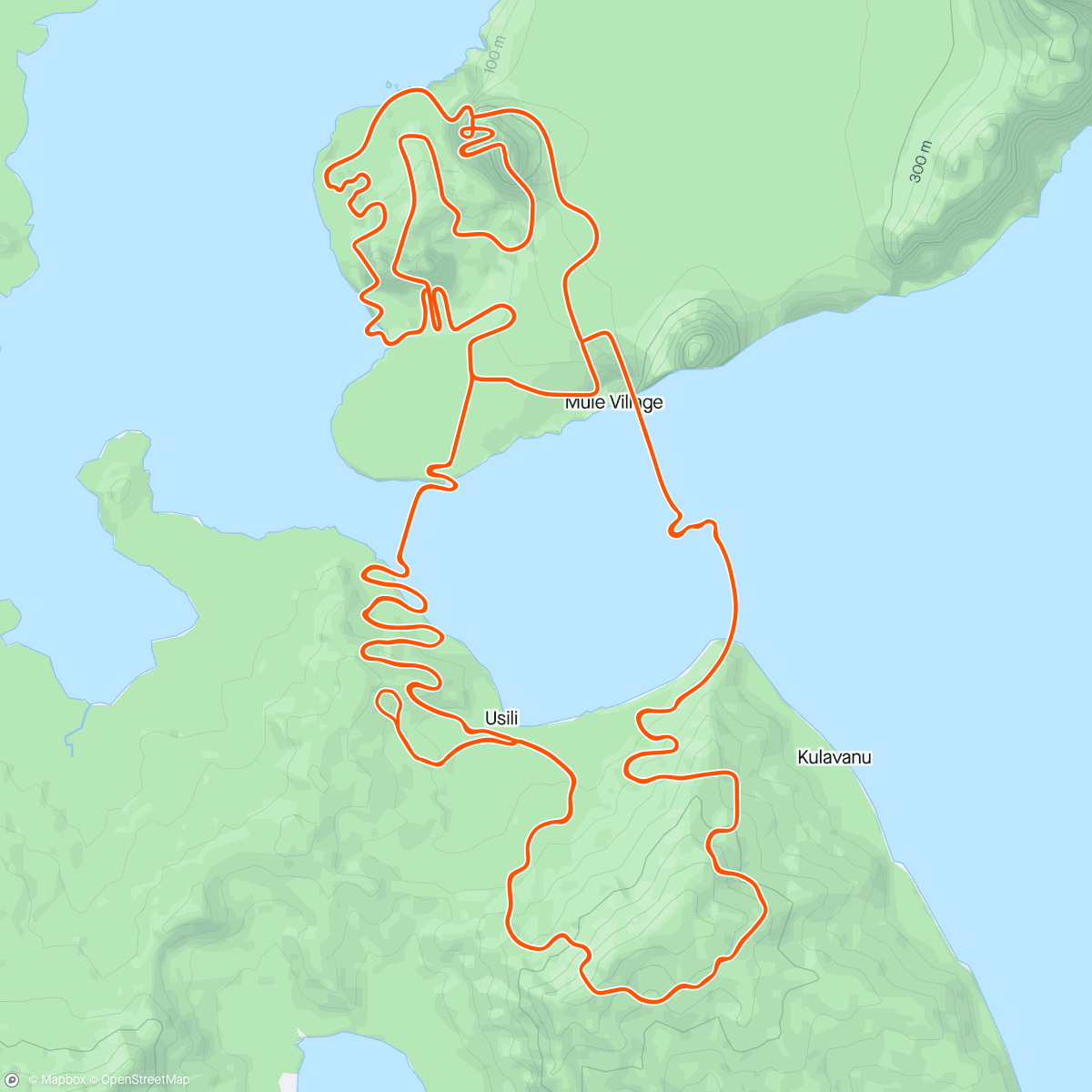 Mapa da atividade, Zwift - The Pretzel in Watopia