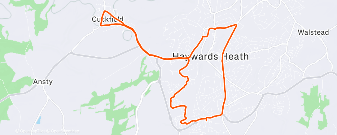 Карта физической активности (Evening Run)