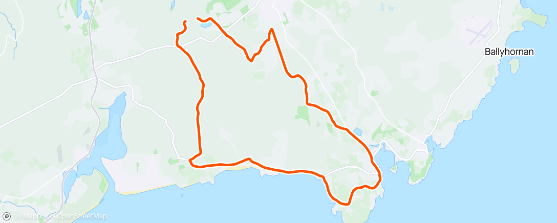 Map of the activity, Evening Ride,