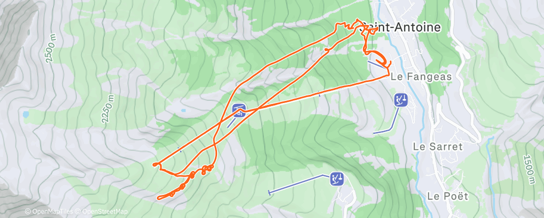 Map of the activity, Vol station