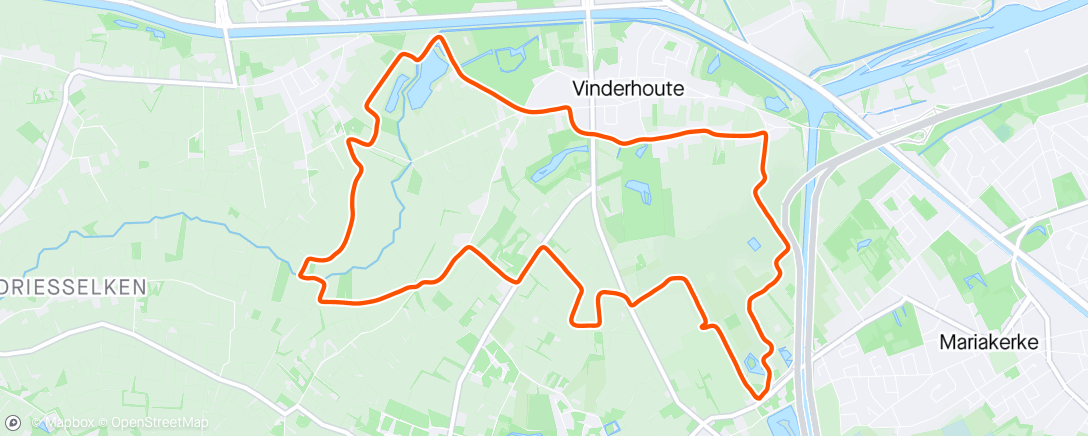 Mapa de la actividad, Vinderhoutse Bossen