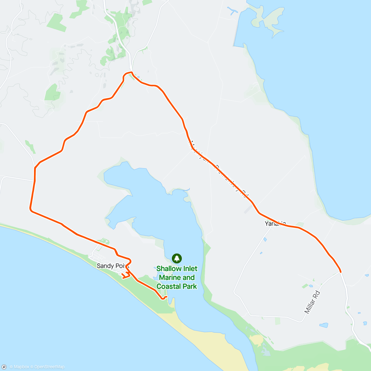 Map of the activity, Exploring South Gippsland