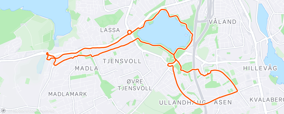 Map of the activity, Feriejogg med Løperådet på🎧