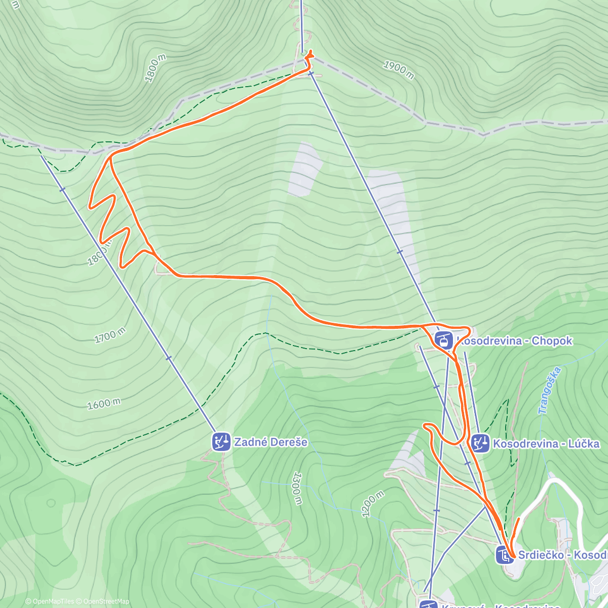 Map of the activity, Toto tu dlllllho nebolo 🎿