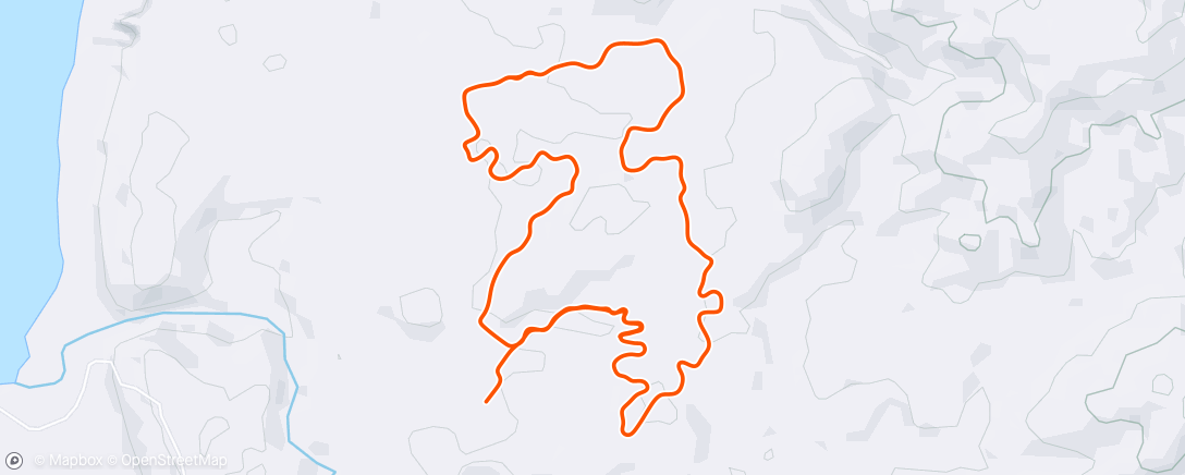 Mapa da atividade, Zwift - Kappa Quest Reverse in Makuri Islands