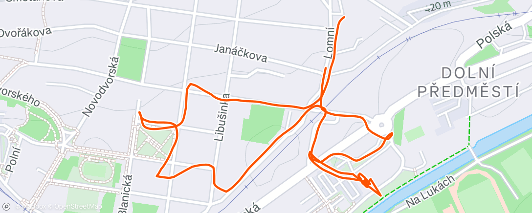 Map of the activity, Morning Walk