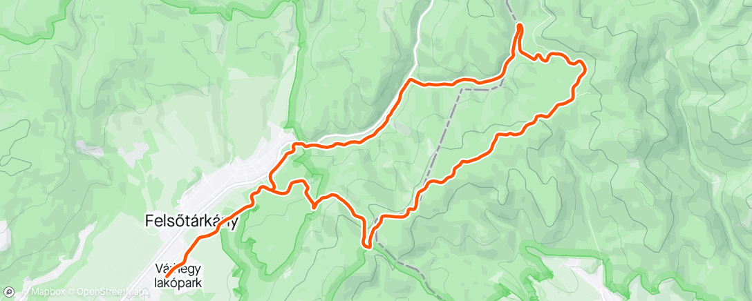 Map of the activity, Evening Mountain Bike Ride