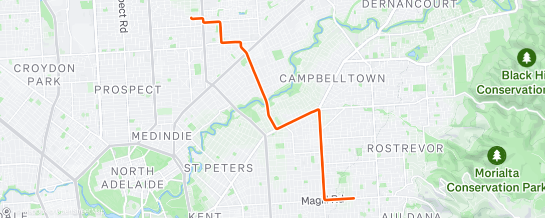 Map of the activity, Morning Ride