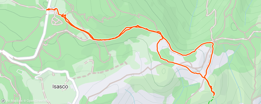 Map of the activity, Trail running con Eva