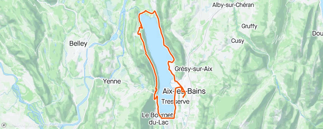 Map of the activity, Petit tour d’Aix Paradise 😎